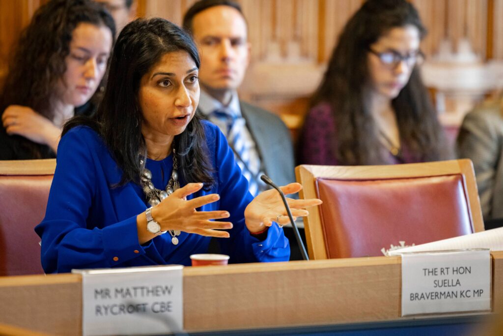 Suella Braverman speaking
