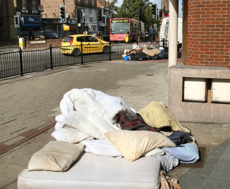 Homelessness has reached record highs during the cost-of-living crisis.